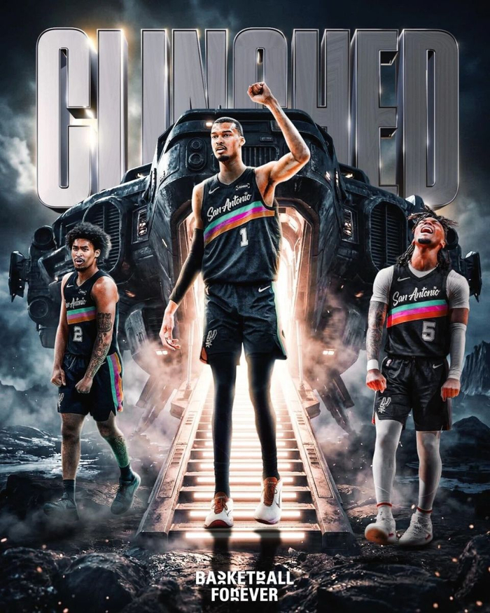 文班亚马官网MVP榜首 ESPN模拟投票亚历山大领先